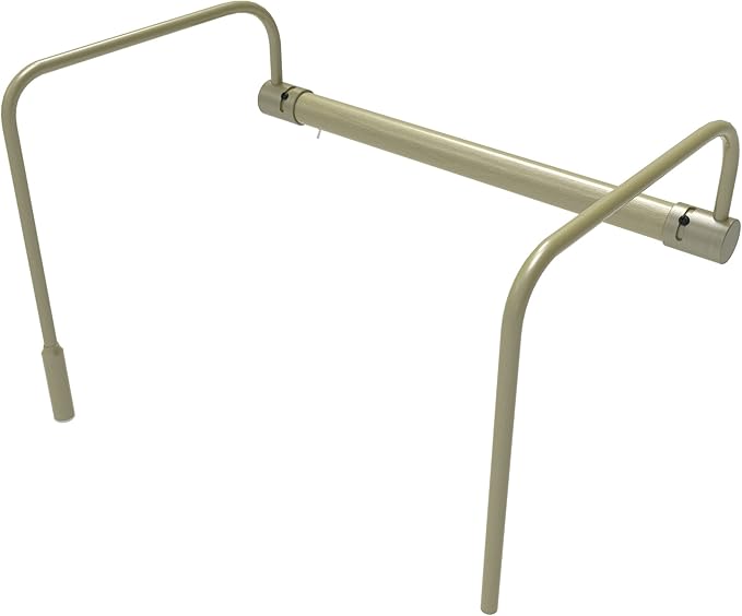 Cocoweb 12 Inch Tru-Slim Antique Brass Picture Light - LED, 2700K, Adjustable Arm, Plug-in, Toggle Switch, Sleek and Compact Design