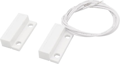 3Pcs Magnetic Reed Switch Wired Surface Mount Normally Open NO Contact Sensor Alarm Magnetic Door Switch with 2 Wires, ABS, MC-38