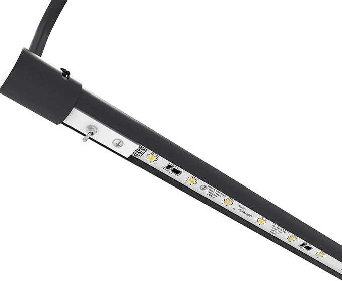 Cocoweb 30 Inch Tru-Slim Oil Rubbed Bronze Picture Light - LED, 2700K, Adjustable Arm, Plug-in, Toggle Switch, Sleek and Compact Design
