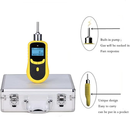 ATO Portable Formaldehyde (CH2O) Gas Detector, 0 to 50 ppm Handheld CH2O Alarm Air Quality Measurement Tester Monitor, with Sound, Light & Vibrating Alarm