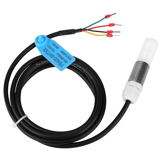 FS400-SHT3X Soil Sensor, Dustproof Temperature Humidity Sensor Stainless Steel Plastic Housing I2C Output, Soil Temperature and Humidity Sensor Probe(SHT35)