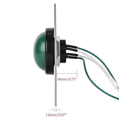 Push to Exit Button for Door Access Control Big Press Button IP68 Waterproof 304 Stainless Steel Shell NO/COM Output