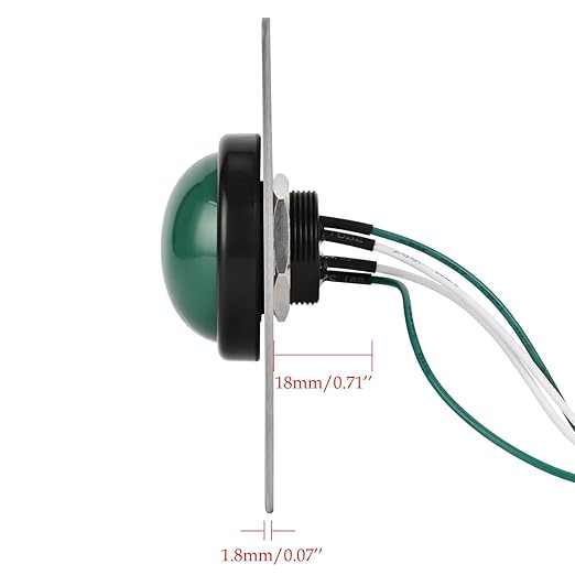 Push to Exit Button for Door Access Control Big Press Button IP68 Waterproof 304 Stainless Steel Shell NO/COM Output