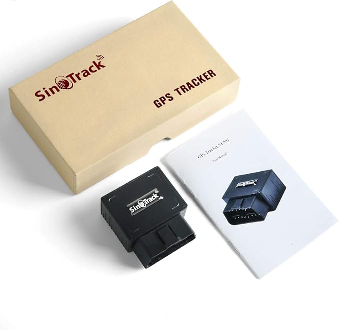 SinoTrack 4g GPS Vehicle Device Tracker, Real-Time OBD Car GPS Tracking Locator, Mini OBD II Vehicle Tracker for Car, Taxi and Truck, Tracking System No Subscription
