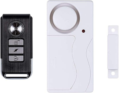 SABRE Door or Window Alarm With Remote, 120dB Alarm, Audible Up To 750-Feet (230-Meters), 4 Adjustable Settings, Arm and Disarm From A Distance, Battery Operated, No Wiring Required, Easy to Install