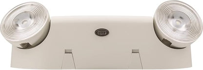 Lithonia Lighting Basics Low Profile Emergency Light, LED Emergency Lights for Business, Ceiling or Wall mount, White Thermoplastic, 120/277V Dual Voltage, Remote Capacity (EU2L REM M12)
