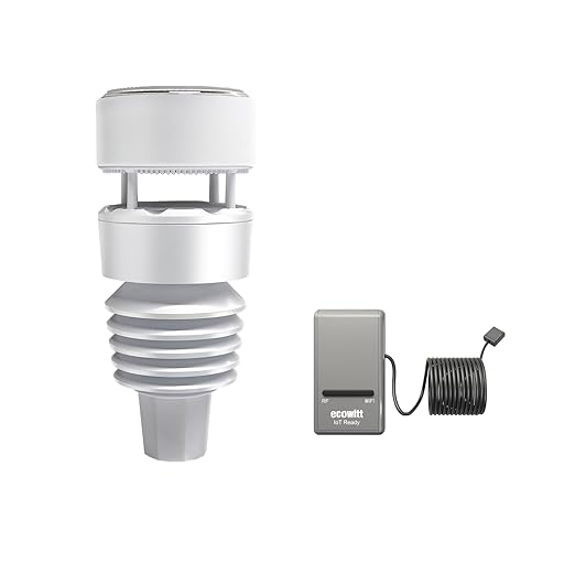 ECOWITT Wi-Fi Weather Station GW1210, Includes GW1200 Wi-Fi Gateway and WS90 Outdoor Sensor Array, 915 MHz