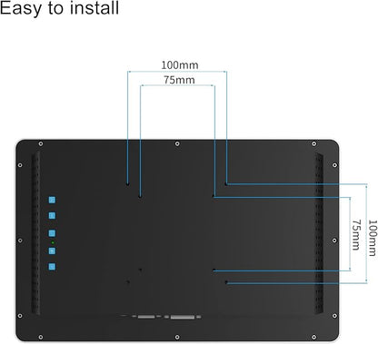 GreenTouch 13.3 Inch PCAP Touch Screen LCD Display- Open Frame TFT LCD Monitor with 12V 4A Powered - 1920 * 1080 HD