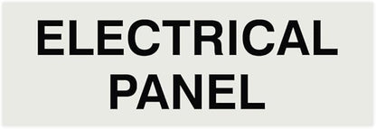 All Quality Basic Electrical Panel Sign - Fire Regulation Safety Compliance Sign - Lt Gray - Small (1 Pack)
