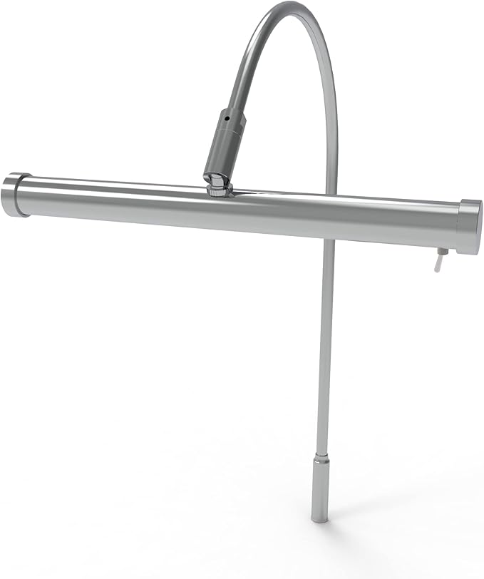 Cocoweb 9 Inch Tru-Slim Chrome Picture Light - LED, 2700K, Adjustable Arm, Plug-in, Toggle Switch, Sleek and Compact Design