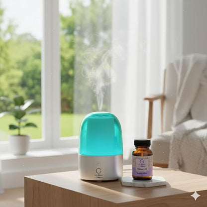 G's Breeze Smart Aroma Diffuser with 60ml Super Star Scent – Bluetooth & Wi-Fi App Control, LED Lighting, Adjustable Intensity, Long-Lasting Fresh Clean Masculine Fragrance for Home or Office