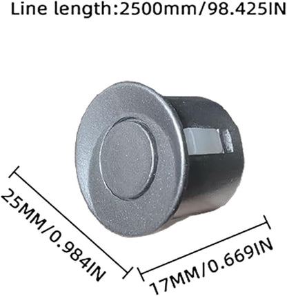 New Feature Rear Parking Sensor with Selectable Distance in Feet, Bidirectional Display Options, and Customizable Numeric Orientation And there are 18 color probes to choose from(Light Grey)