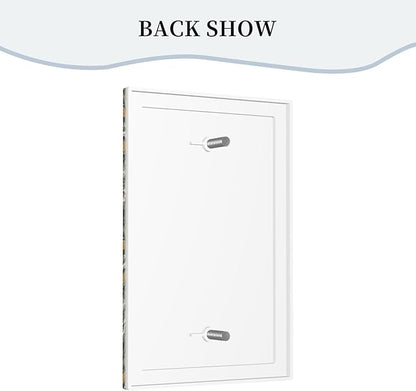Decorative Light Switch Plate Covers Rustic Green Leaf White Daisy Yellow Floral 1 Gang No Device Single Blank Outlet Covers Wall Plate Light Switch Cover Plate for Bedroom Home Decor
