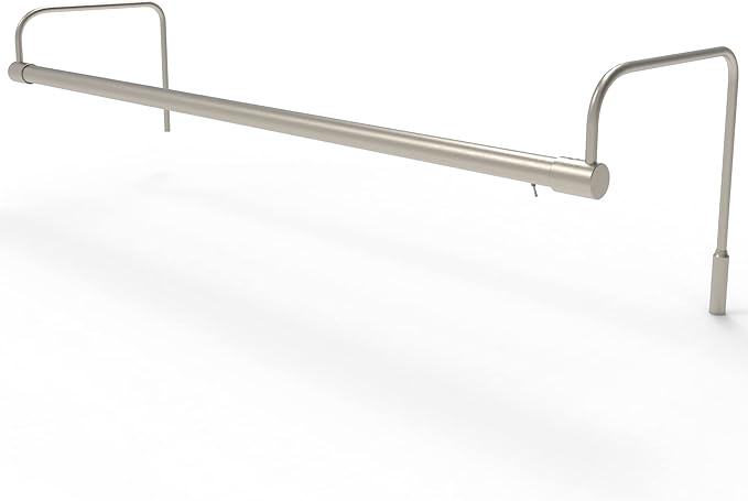 Cocoweb 30 Inch Tru-Slim Satin Nickel Picture Light - LED, 2700K, Adjustable Arm, Plug-in, Toggle Switch, Sleek and Compact Design