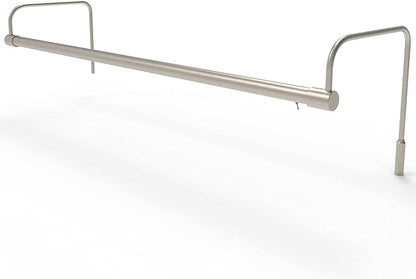 Cocoweb 30 Inch Tru-Slim Satin Nickel Picture Light - LED, 2700K, Adjustable Arm, Plug-in, Toggle Switch, Sleek and Compact Design