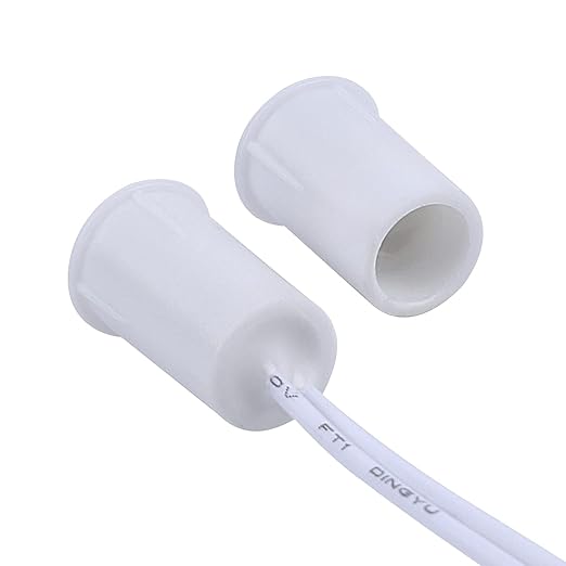 RC-33 NC Recessed Wired Security Window Door Contact Sensor Alarm Magnetic Reed Switch White 10 Pair