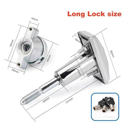 KIKEEP Universal Replacement T-Handle Vending Machine Lock with Keys (Short)