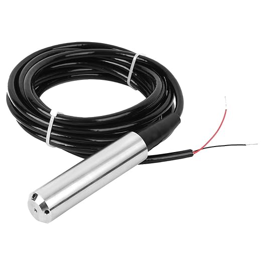 Drucksensor 4-20Ma,0-10 Volts Water Level Sensor,Submersible Level Sensor 4-20ma,Sensors TL‑136 Liquid Level Transmitter Water Level Sensor Detector 24VDC 4‑20mA Output(Range 0-1 Meter)