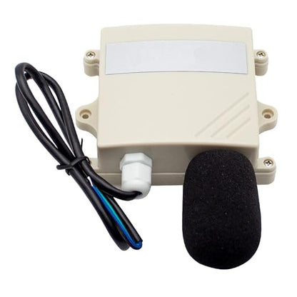 IP65 Noise Meter Sensor, Environmental Noise Online Monitoring Meter Noise Transmitter Decibel Detector Sound Level Meter 30-120DB (Output Signal 0-10V)