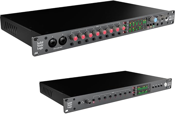 Solid State Logic SSL 18 USB-C Audio/MIDI Interface Bundle with Solid State Logic ALPHA 8 AD/DA Converter/Expander and USB-C Audio Interface
