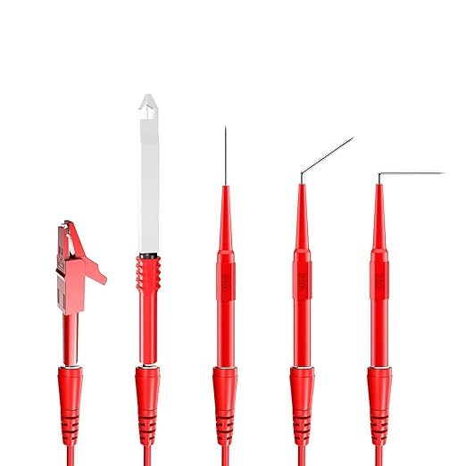 Automotive Test Lead Set, Back Probe Kit 30pcs, Copper Alligator Clips to Banana Plug Test Lead, Multimeter Test Lead Set for Automotive Repair and Diagnostic Circuit Testing