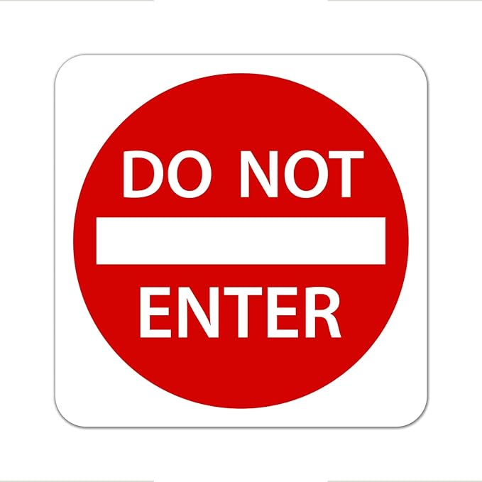 Do Not Enter Sign 24” X 24”. A Real Sign. 3M High Intensity Prismatic Reflective Sheeting With 10 Years Warranty.