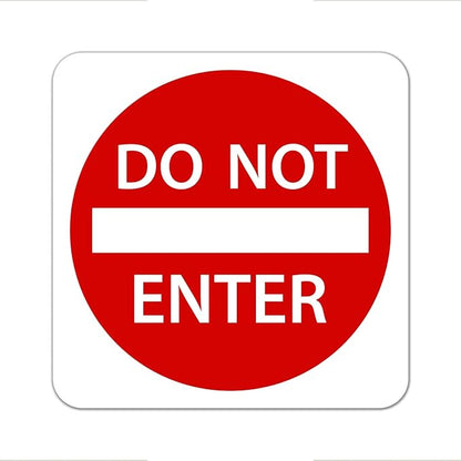 Do Not Enter Sign 24” X 24”. A Real Sign. 3M High Intensity Prismatic Reflective Sheeting With 10 Years Warranty.