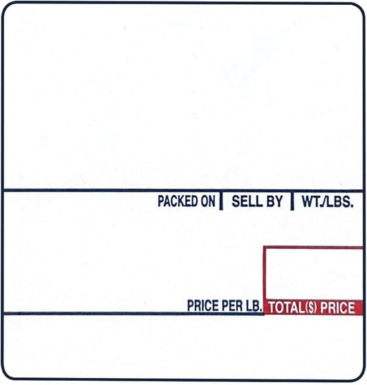 VisionTechShop LST-8020 Printing Scale Label, 58 x 60 mm, UPC/Ingredients 36 Rolls of 500 Labels, Lower Price Than 12 Rolls
