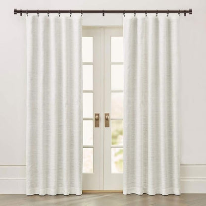 Adjustable Curtain Rods-18 to 88 Inches,1 Inch Modern Metal Drapery Rods, Adjustable Heavy Duty Curtain Pole with Simple End Caps