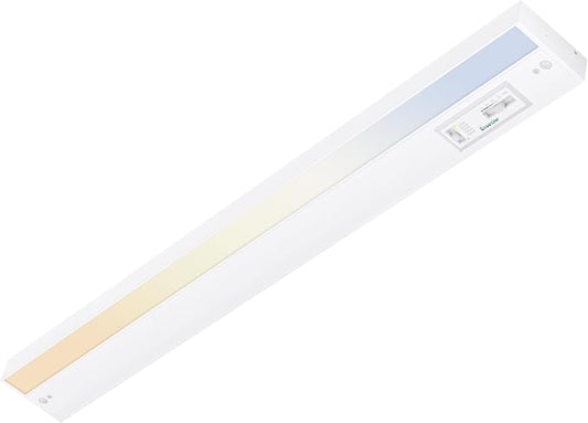 Ensenior 32 Inch LED Under Cabinet Lighting Hardwired, 5CCT, 18W 1100LM, 2700K/3000K/3500K/4000K/5000K, Wired Under Cabinet Lights, Dimmable Under Counter Lights for Kitchen, FCC, 1 Pack