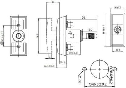 Zinc Alloy T-Handle Lock for Vending Machines, Game Cabinets, and Car Washing Equipment Weather‑Resistant Security Mechanism