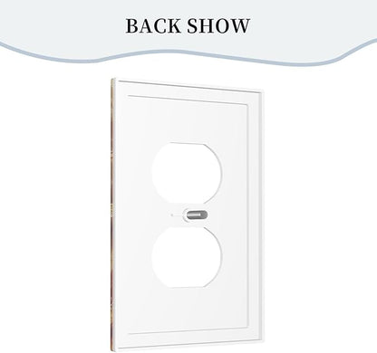 Decorative Outlet Covers Golden Leaf Red Peony Flowers Floral 1 Gang Duplex Light Switch Cover Plate Wall Plates for Electrical Outlets Switchplate Faceplate for Home Decor