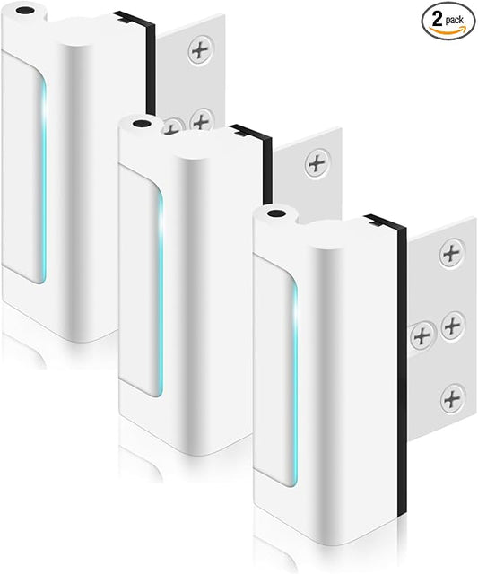 Door Reinforcement Lock with Screws, Add Extra Home Security Door Latch Safety Childproof Door Lock for Inward Swing Door Night Lock Withstand 800 Lbs (3 Pack)