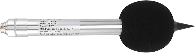 Pilipane Noise Sensor 30-130dB Omnidirectional Environment Sound Level Meter for Industrial DC9-30V (YGC-ZS-KV-V1)
