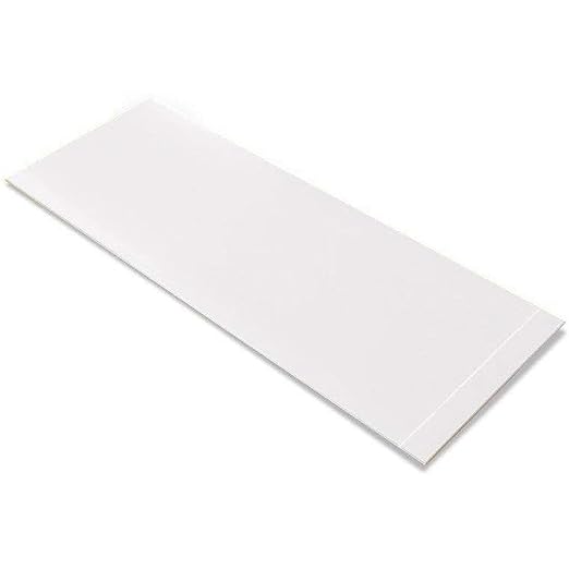 Mighty Line Floor Marking Tape Strips for Safety, Caution, Warning, Heavy-Duty, Peel and Stick, Adhesive, Industrial Quality, White, 3" by 10"