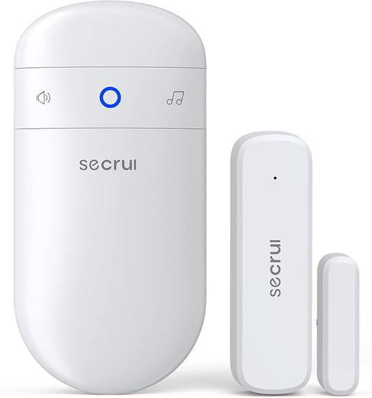 SECRUI Door Chime, Door Open Sensor Chime for Business/Home When Entering, Adjustable Volume, Easy Installation, 400ft Range, 52 Chimes, M508+D7