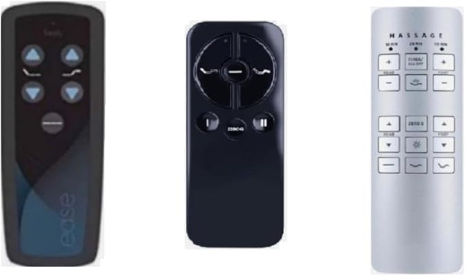 Replacement Remote Control Compatible with Sealy Ease Adjustable Bed (Value Silver or Black Remote)