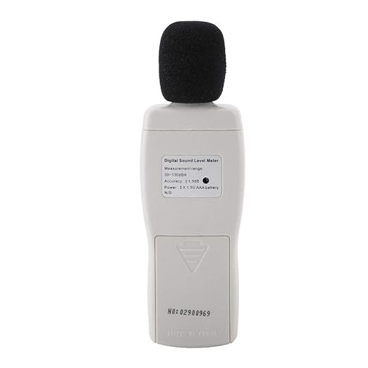 Yctze Smart Sensor AS804 Digital Sound Level Meter - Accurate 30-130dBA Measurement with LCD Display, Ideal for Automotive, Industrial, and Home Noise Testing