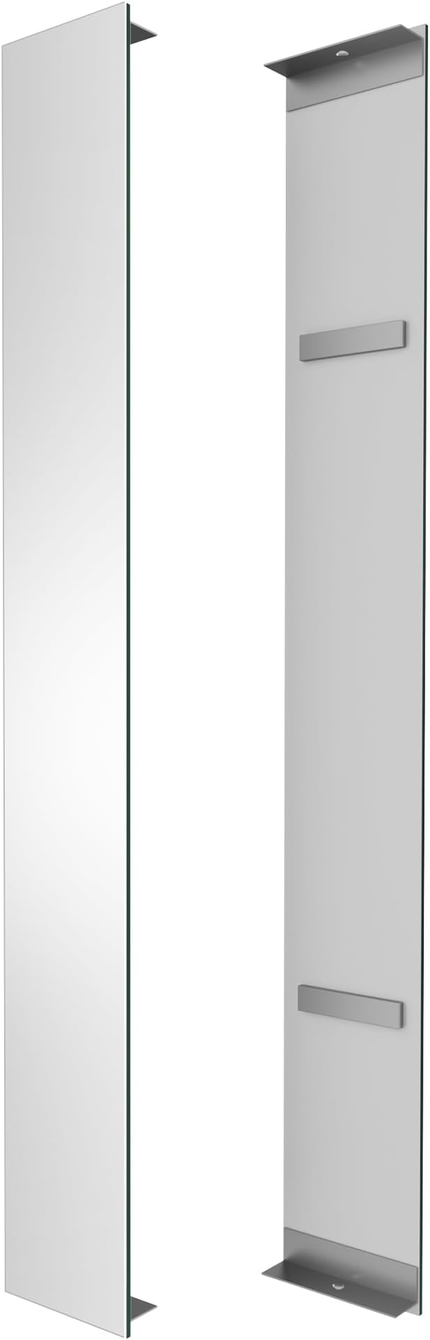 Side Mirrored Kits, 4'' W x 32'' H Decorative Side Mirrors Set of 2 for 32-Inch-Height Front & Backlit Lighted Mirror Cabinet Surface-Mounting-Use Only (for Model-Terri)