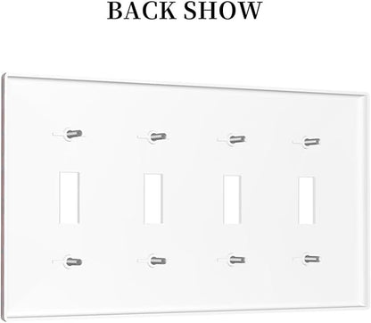 Red Spider Web Black Line Simplicity Light Switch Covers Quad Toggle Electrical Faceplate 4 Gang Wall Plate Decorative Switch Plates For Kids Room Home Decor