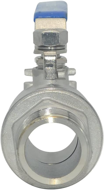 DAN SPEED 1-1/4 Inch Male x Female NPT Ball Valve S304 Stainless Steel,Full Port Heavy Duty for Water, Oil, and Gas,1000WOG (1-1/4 inch)