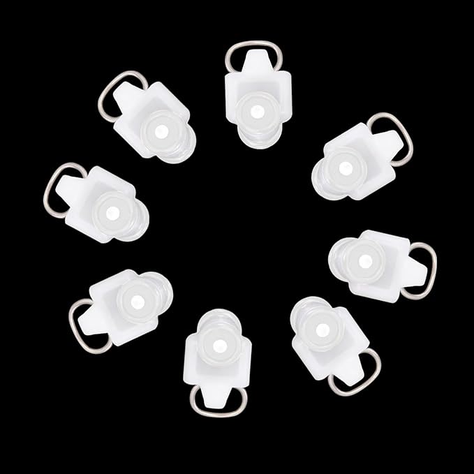 Curtain Glider Track Rail Runners Mute Wheel Rollers Heavy Duty Curtains Tracks Pulley 20PCS,White