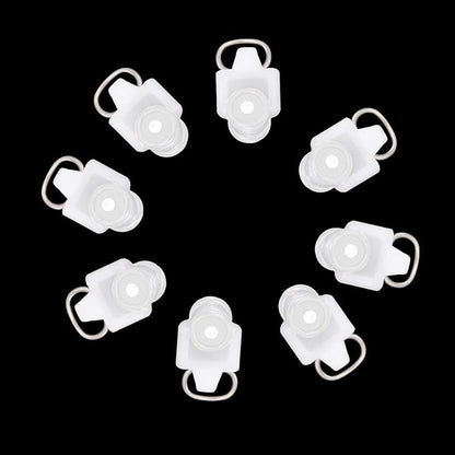 Curtain Glider Track Rail Runners Mute Wheel Rollers Heavy Duty Curtains Tracks Pulley 20PCS,White