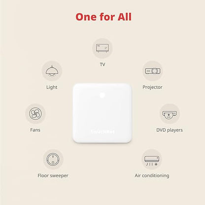 SwitchBot Bot White & Hub Mini Kit: Automate IR Devices & Physical Switches with Alexa/Google Voice Control, App Scenes & Timers.