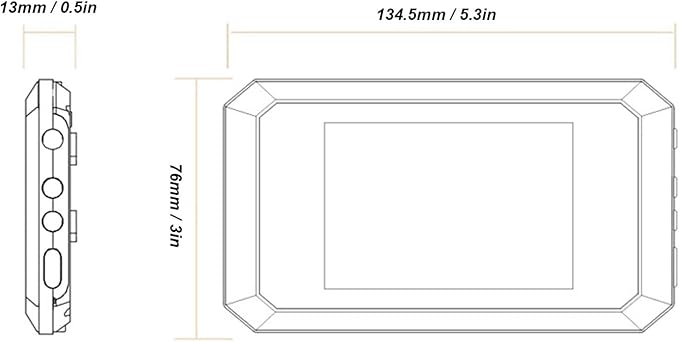 Video Doorbell, 3.97 Inch Color Display 1080P Peep Hole Camera with 135° Wide Angle, Infrared Fill Light, Rechargeable Visual Doorbell, for Home Security