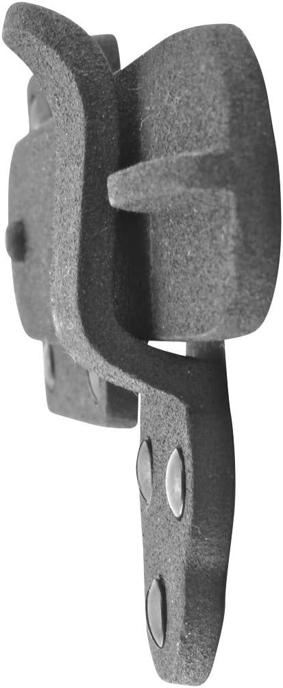 Renovators Supply Manufacturing Door Latch 5 3/4 in. Black Wrought Iron Gate Latch/Barn Door Latch Lock with Mounting Hardware