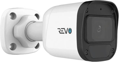 Revo Ultra Blue Series 8CH 4K POE H.265 NVR, 2TB & 6X 2K (4mp) Indoor/Outdoor IR Cameras with Built-in Mic – Remote Access Via Pc, Mac & Phone (No Monthly Fee)