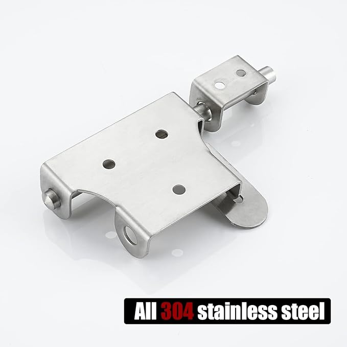 JQK Sliding Bolt Gate Latch, 6 Inch Thickening 304 Stainless Steel Barrel Bolt with Padlock Hole, Interior Door Latches Brushed Finish