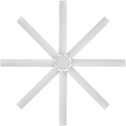 WAC Lighting F-064-MW Mocha XL 66" Outdoor Ceiling Fan & Remote, Matte White