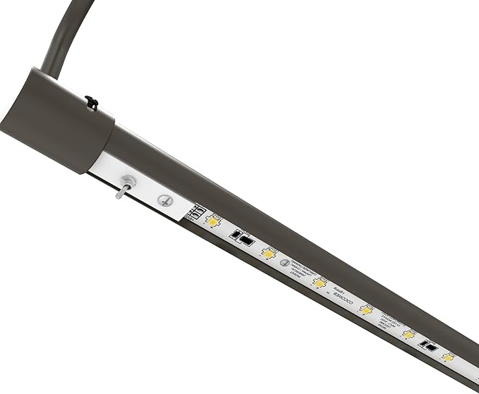 Cocoweb 30 Inch Tru-Slim Mahogany Bronze Picture Light - LED, 2700K, Adjustable Arm, Plug-in, Toggle Switch, Sleek and Compact Design